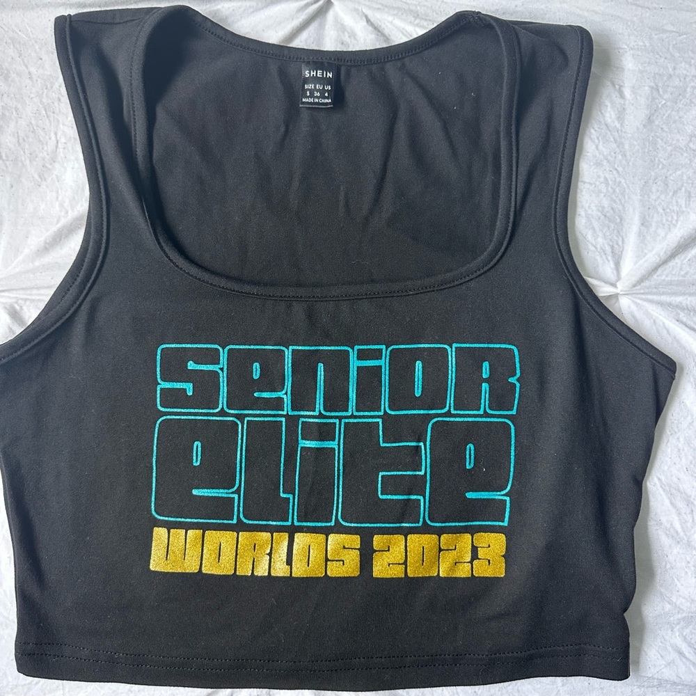 Senior Elite World Cropped Tank